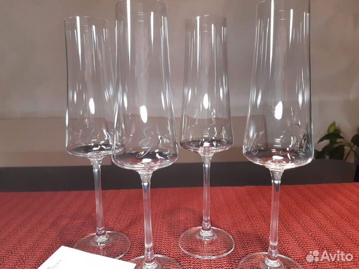 Бокалы хрустальн. Чехия шамп. Astoria Stenova Home