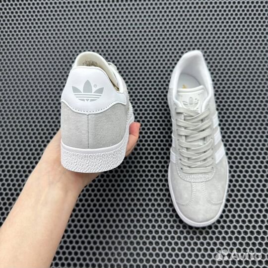 Кроссовки Adidas Gazelle GS Grey White