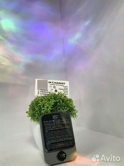 Повер банк с беспроводной зарядкой+Magseif