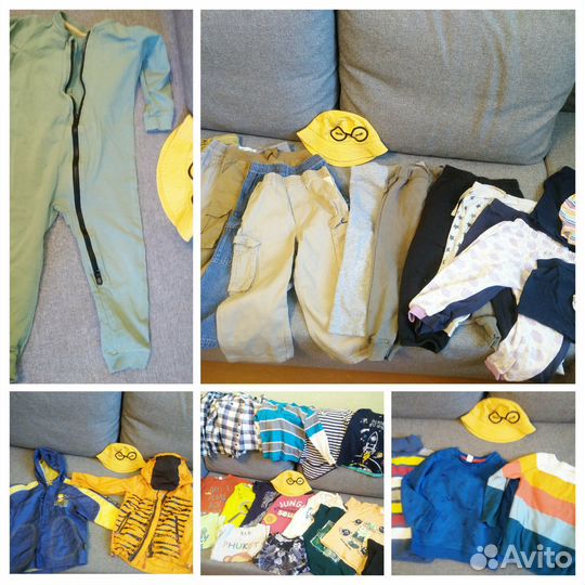 Пакет одежды (штаны, майки и др.)на мальчика 86-98