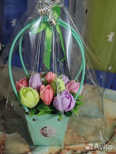 Мыло ручной работы букеты