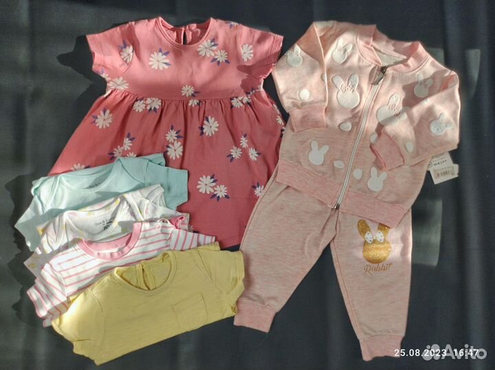 Одежда для девочки пакетом 74 80