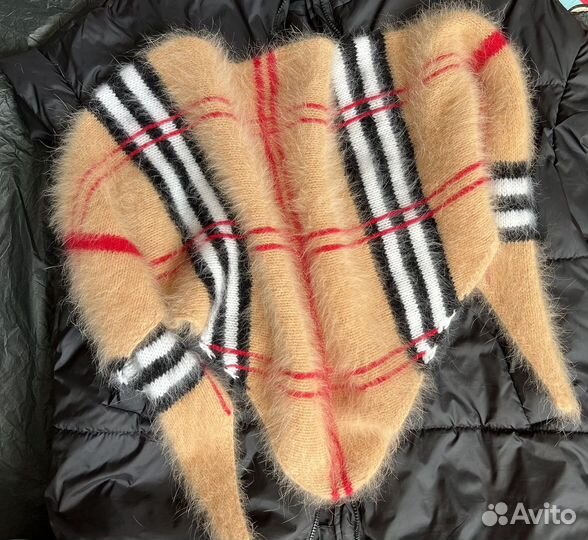 Бактус косынка платок вязаный из ангоры