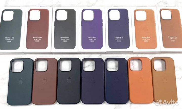 Чехол Leather Case на iPhone 13 Pro/ Pro max