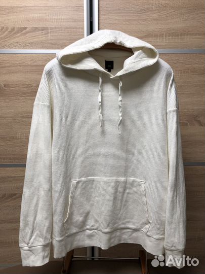 Толстовка вафля хлопок river island L новая