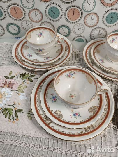 Чайное трио mitterteich Германия 1920 год