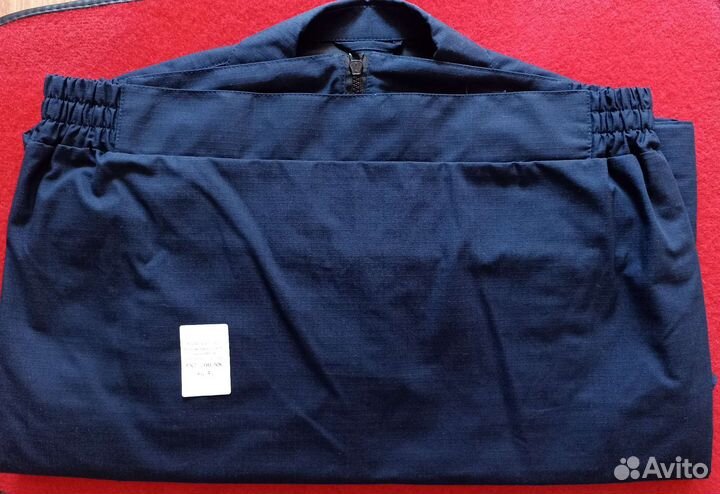 Костюм летний повседневный синего цвета для военно