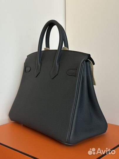 Сумка Hermes Birkin 25 Gris Misty Togo Phw