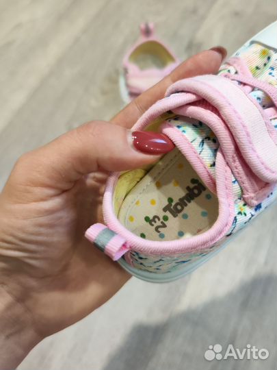 Кеды для девочки 23 размер Tombi