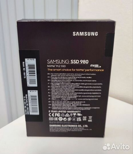 Накопитель SSD Samsung 980 1Tb 2шт на доставку