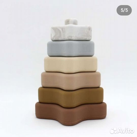 Детская пирамидка силиконовая