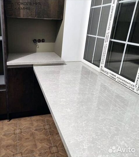 Подоконник из кварцевого агломерата