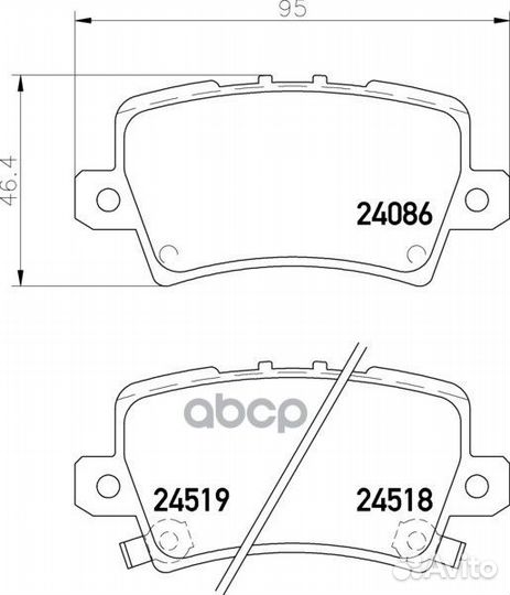 Колодки тормозные дисковые зад NP8039 nissh