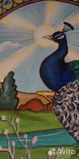 Картина с павлином