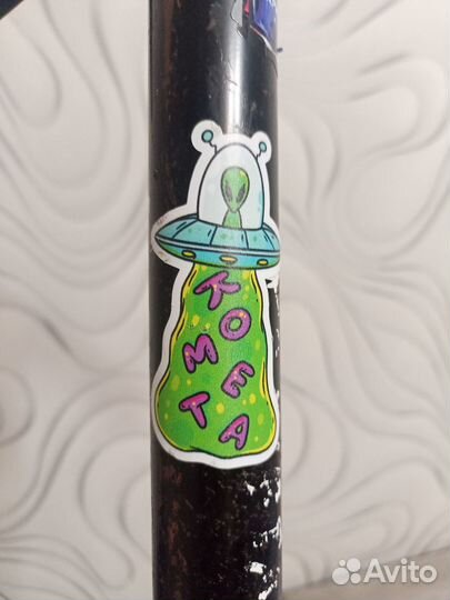 Руль tech team old boy и грипсы tech team пульс