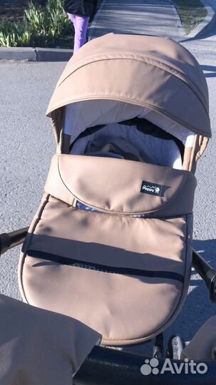 Коляска 2 в 1 эко кожа