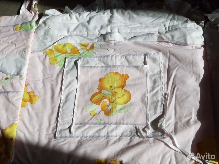 Балдахин и бортики в детскую кроватку