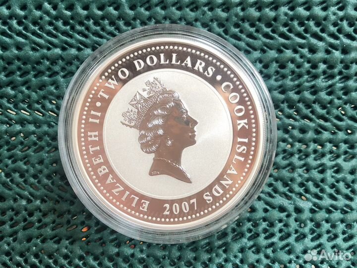 Монета Мотоцикл Brough Superior SS10 серебро