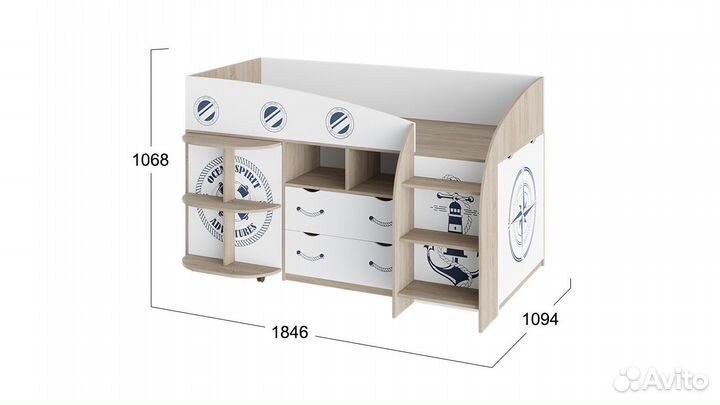 Детская кровать-чердак в наличии