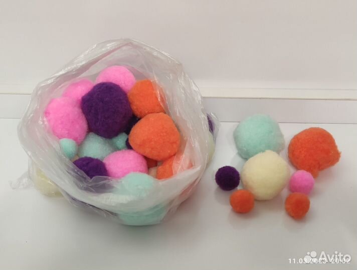 Помпоны для рукоделия творчества