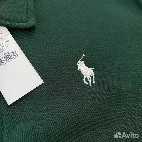 Свитшот Polo ralph lauren с начесом зеленый