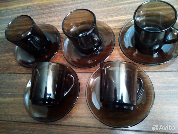 Чайный, кофейный сервиз из десяти предметов