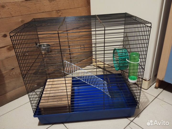 Клетка большая трёх этажная для крыс или дегу