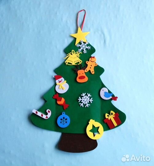 Новогодняя Елка из фетра для малышей