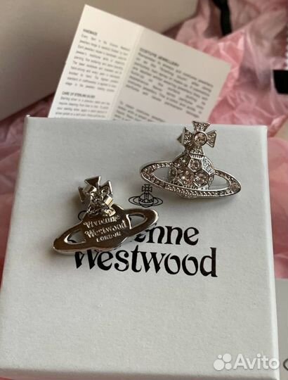 Серьги Vivienne Westwood золотые серебряные