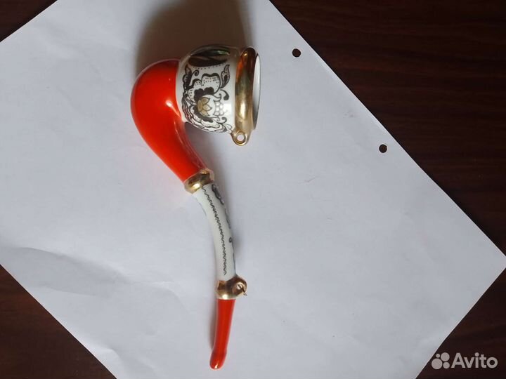 Фарфоровая трубка СССР ретро