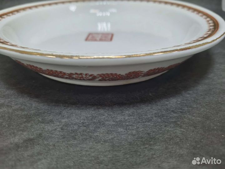 Китайская Тарелка, Винтаж. Ручная роспись