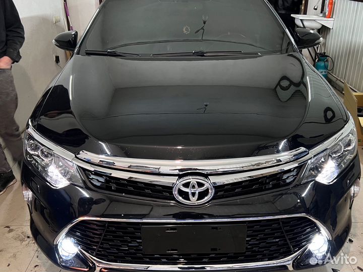 Двухлинзовые фары на Камри v55