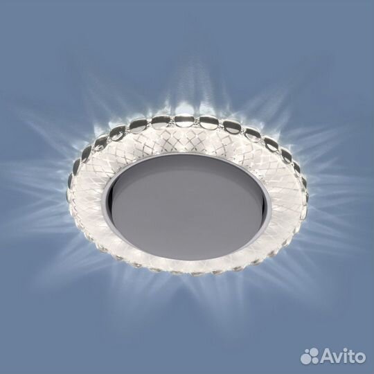 Светильник встраиваемый металлический и акриловый