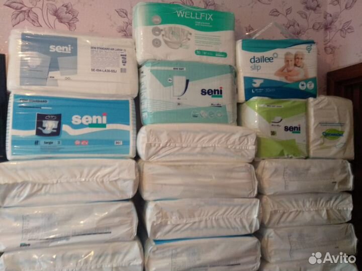 Подгузники.Seni аir Размеры.№ 3.2.1.4.Доставка