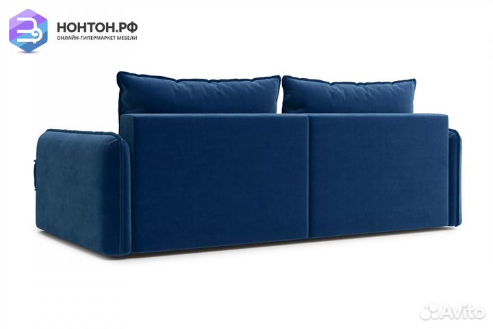 Диван угловой тик-так Антей темно-синий