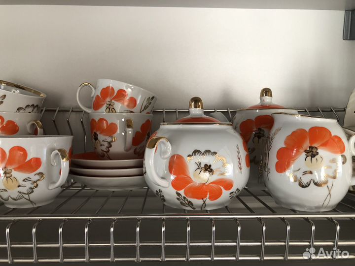 Чайный сервис СССР 10 персон