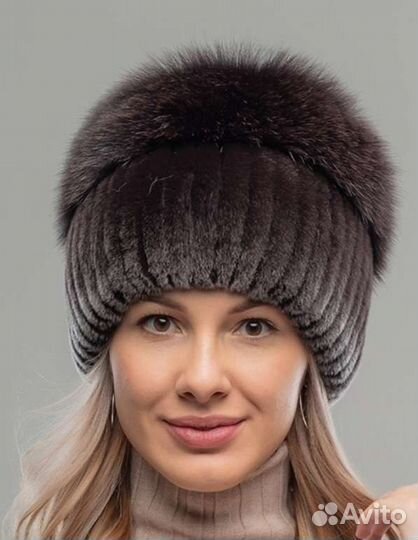 Шапка из натурального меха новая