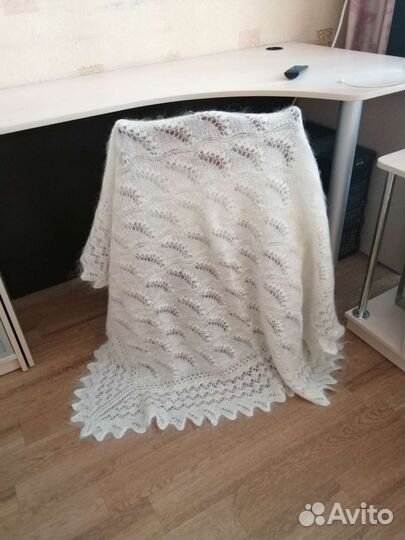 Шаль пуховая ручная работа