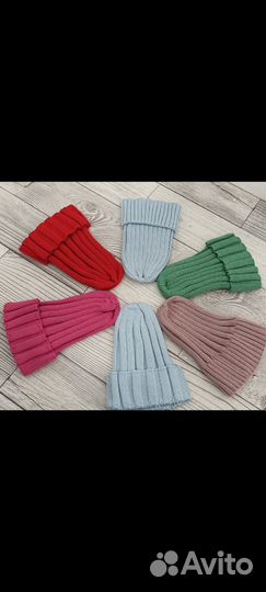 Шапка тыковка, бинни детская, взрослая, женская