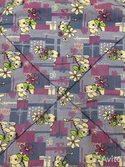 Одеяло детское шерстяное стеганое