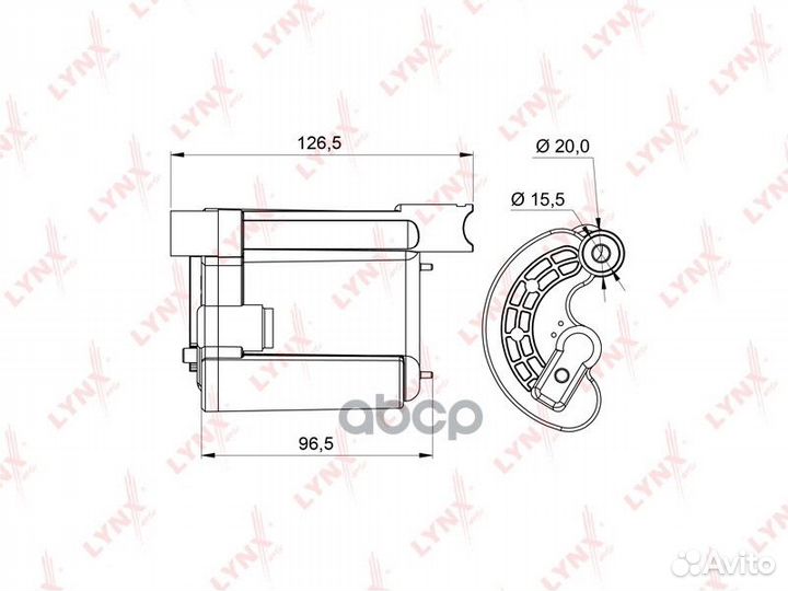 Фильтр топливный LF995M lynxauto