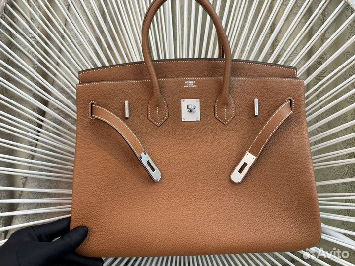 Сумка Hermes Birkin 35 Gold Camel