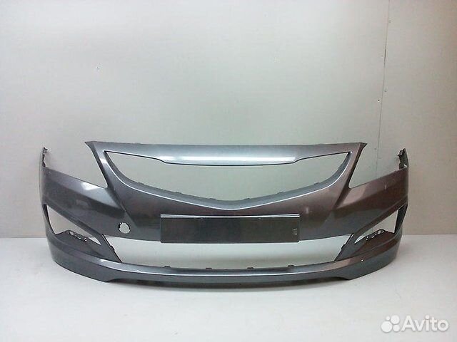 Бампер перед в цвет крашенный солярис хендай