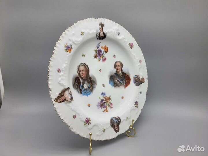 Блюдо французские короли Германия Meissen Мейсен