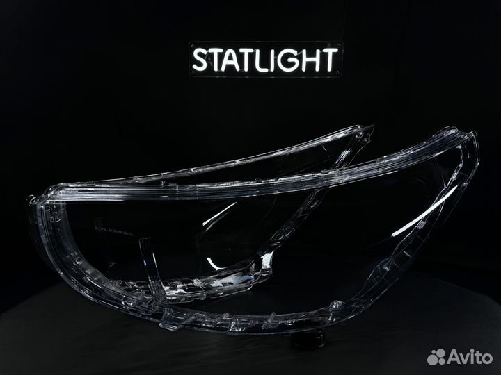 Стекла фары Hyundai Solaris (2010 - 2014)