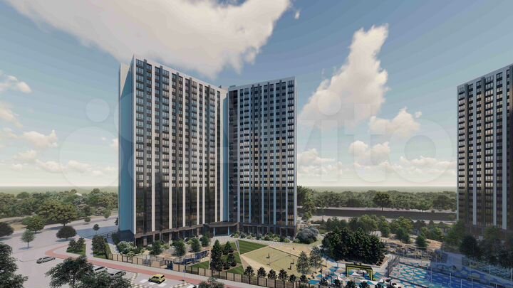 2-к. квартира, 93,3 м², 1/25 эт.