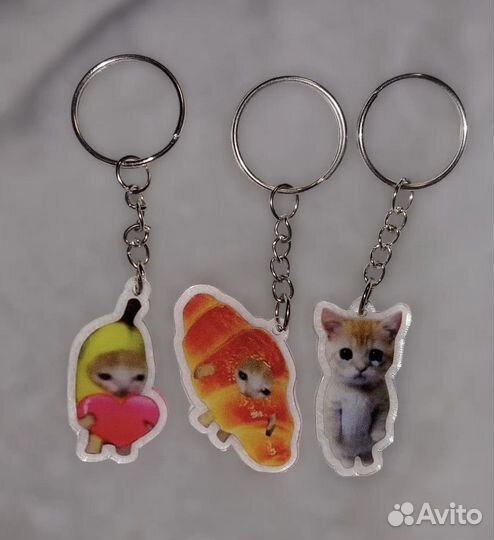Брелок с котом из мемов