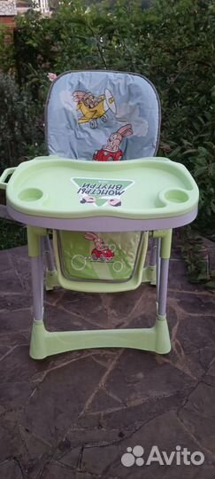 Стульчик для кормления, ванночка с подставкой и др