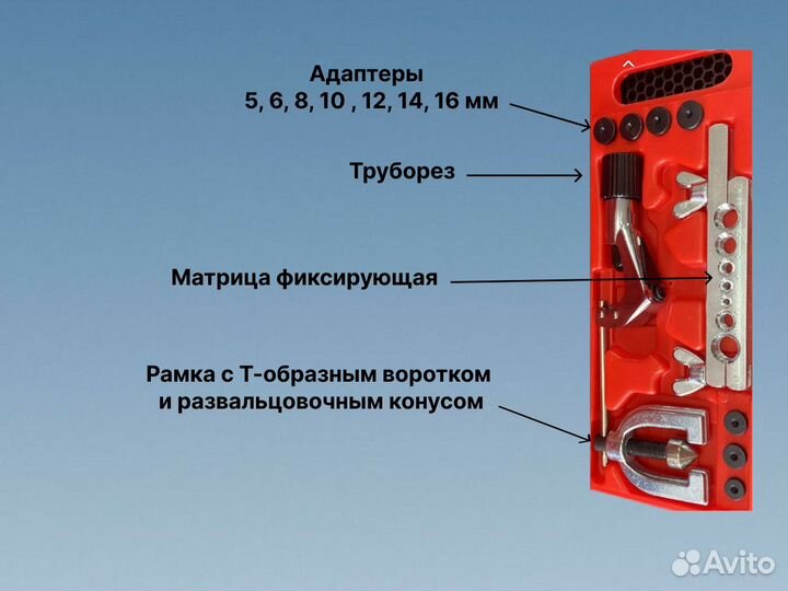 Инструмент для развальцовки трубок