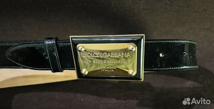 Оригинальный Ремень Dolce & Gabbana 80см